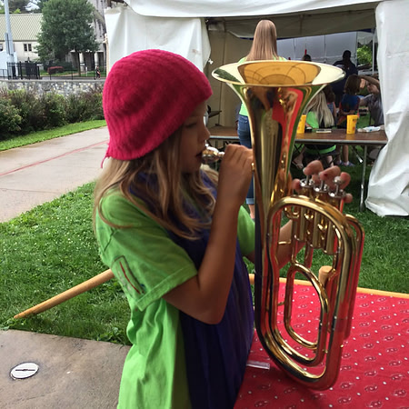 Trying the French Horn